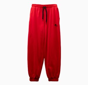 Red Sweatpants with Drawstring