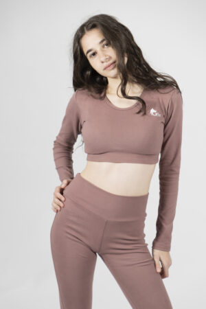 Long-Sleeved Cropped Top