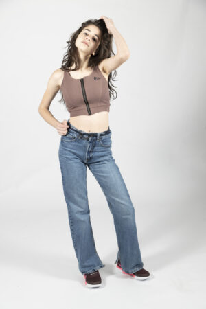 Մանկական անթև կայծակաճարմանդով կարճեցված տոպ